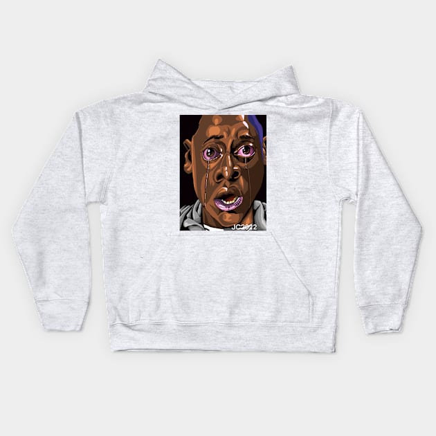 Get Out "The Sunken Place" portrait (original) Kids Hoodie by StagArtStudios